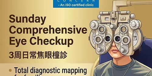 Sunday Comprehensive Eye Checkup (Premium Screening) / 周日全方位深度眼部检查 — Vision Concern