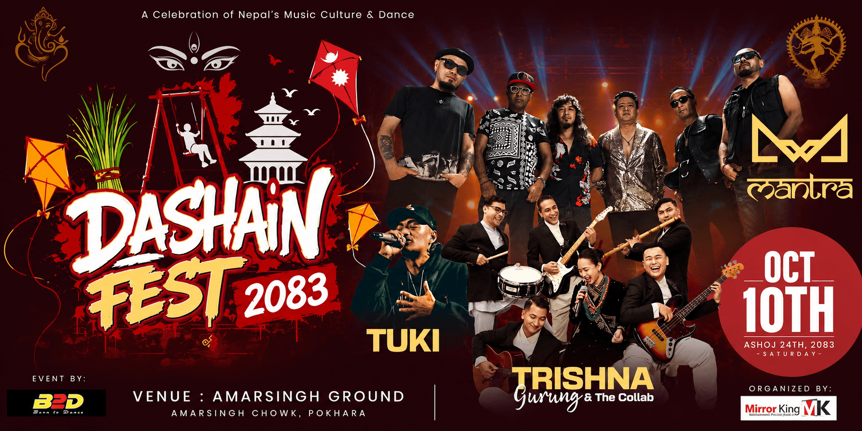 Dashain Fest 2083 – Live Music & Cultural Festival in Pokhara