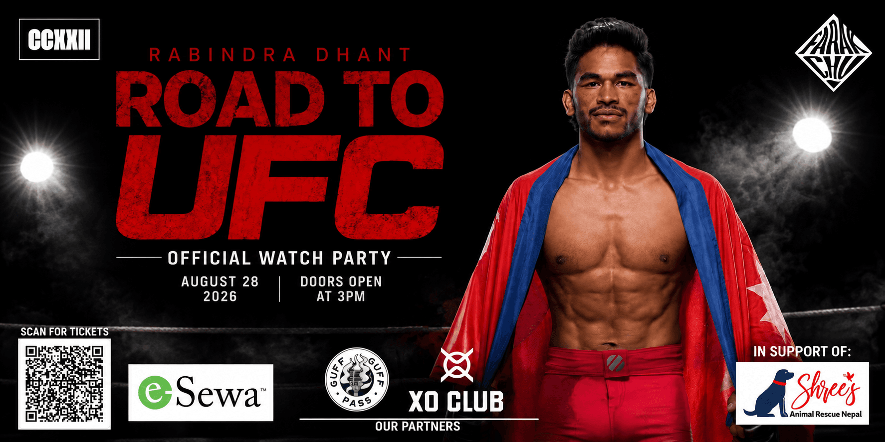 Road to UFC Official Watch Party 2026 in Nepal | Rabindra Dhant – Live UFC Fight Night
