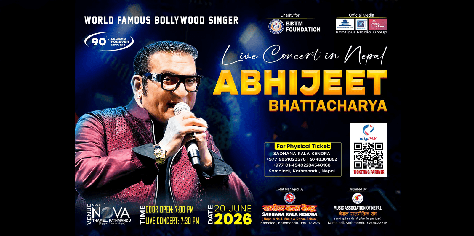 ABHIJEET BHATTACHARYA LIVE IN NEPAL