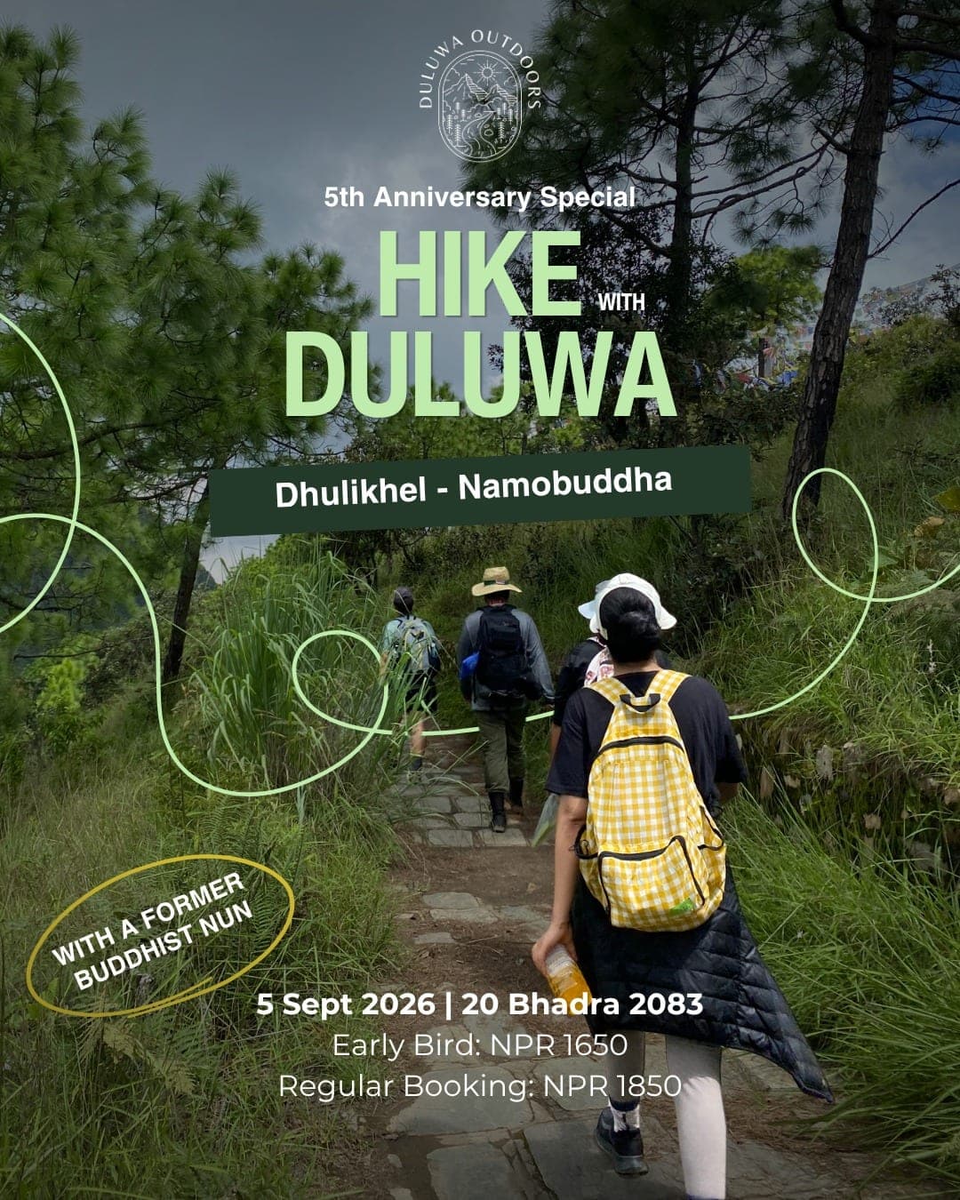 5th Anniversary Special - Hike with Duluwa: Dhulikhel to Namobuddha poster
