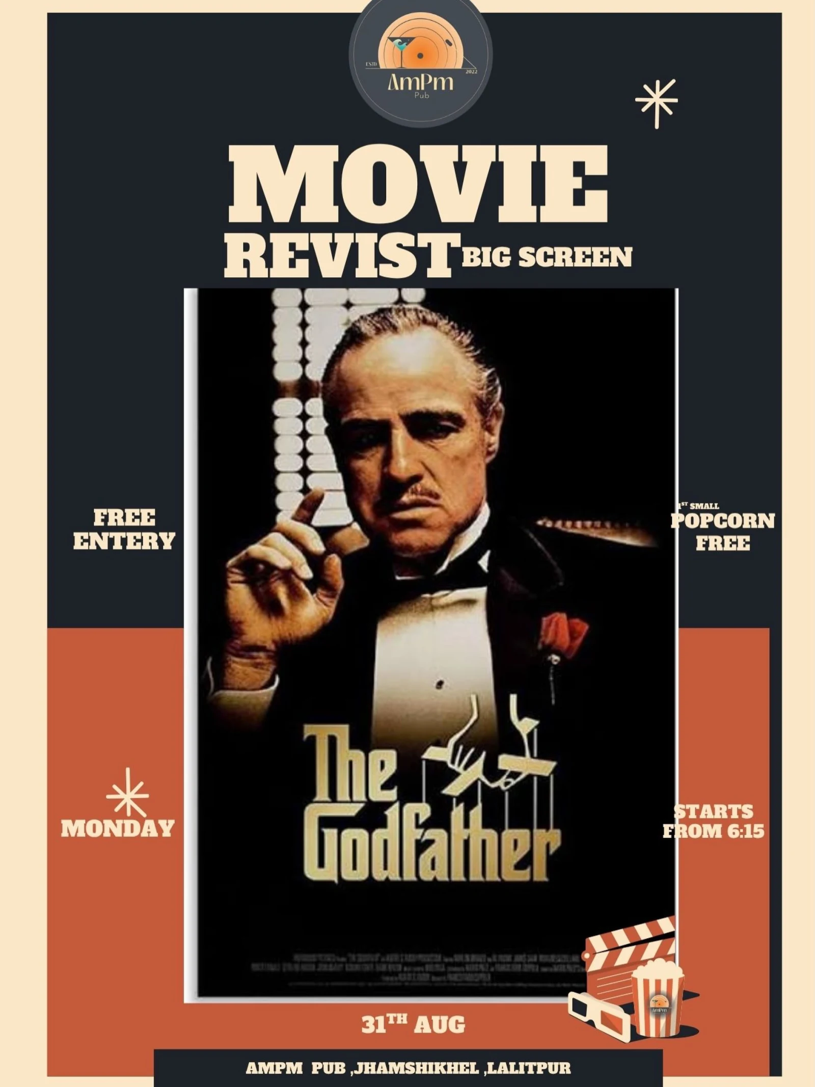 The Godfather Movie Night poster
