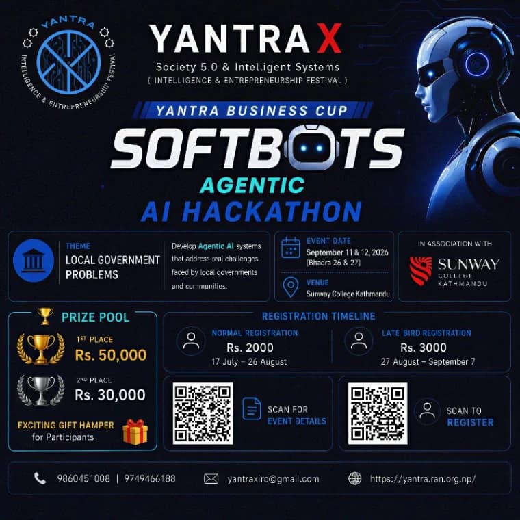 Softbots – Agentic AI Hackathon 2026 poster