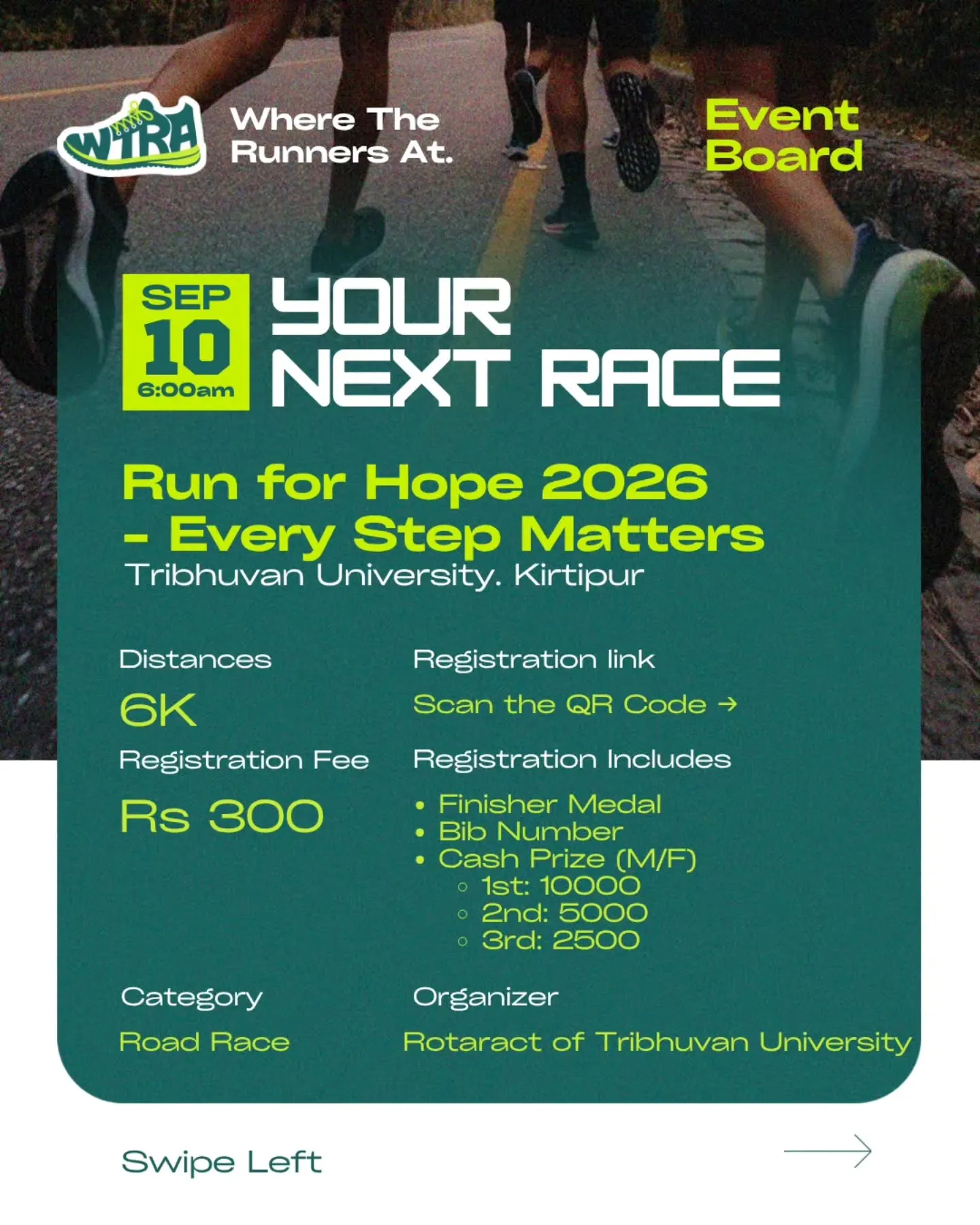 RUN FOR HOPE 2026 poster