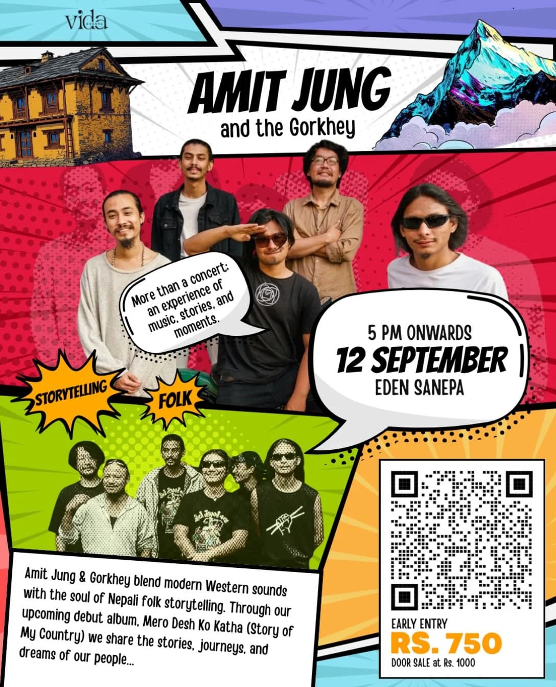 Amit Jung & The Gorkhey live poster