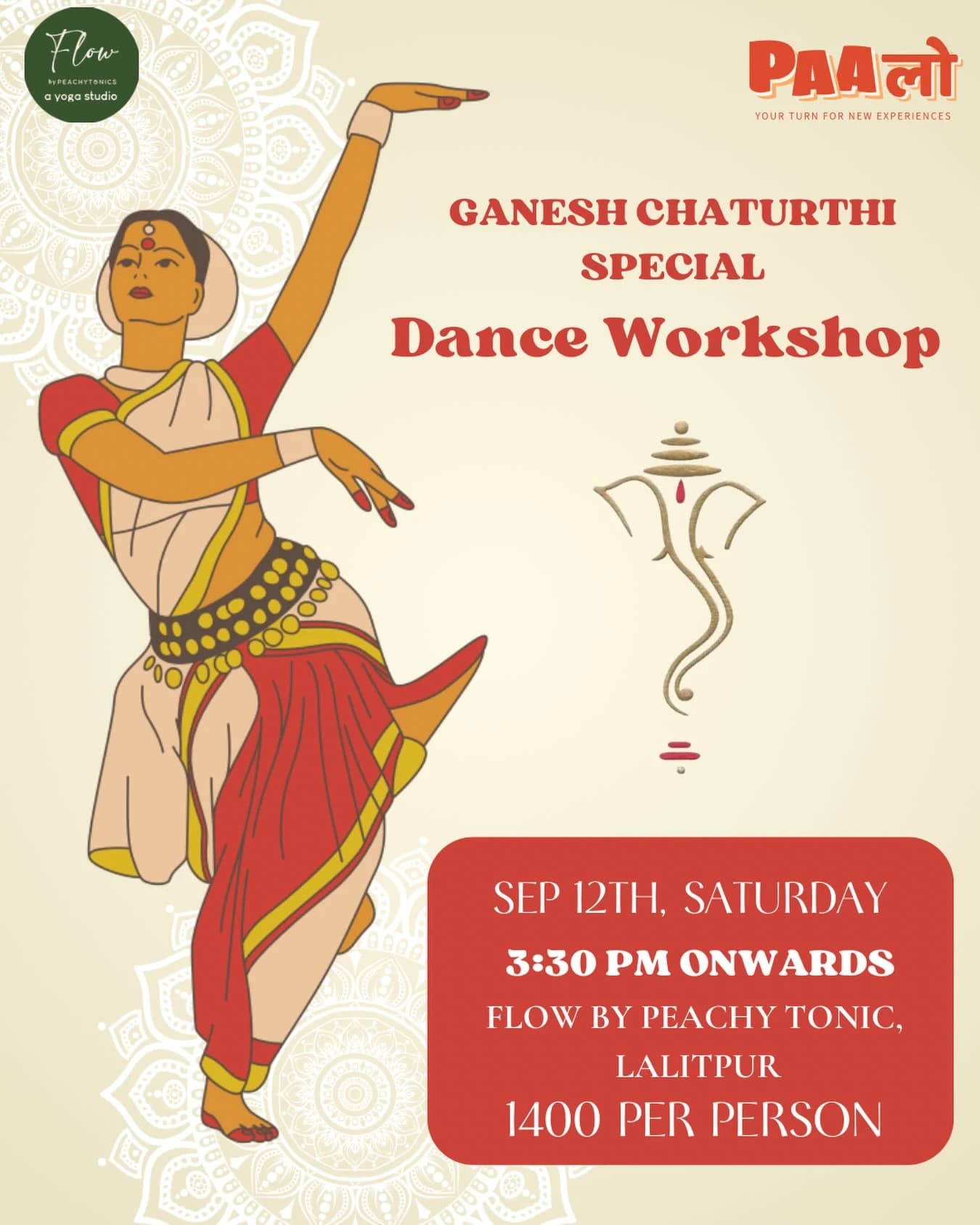 Ganesh Chaturthi Dance Workshop at Paalo poster