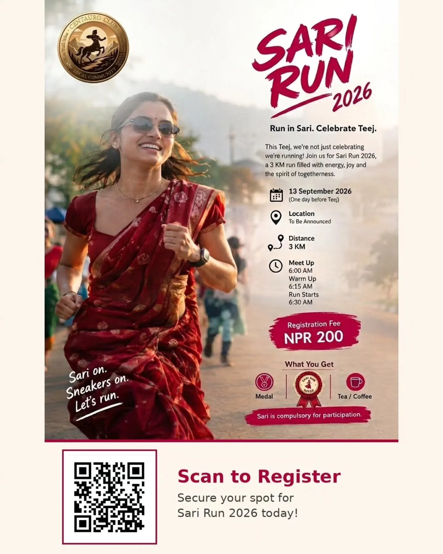 Sari Run 2026 poster
