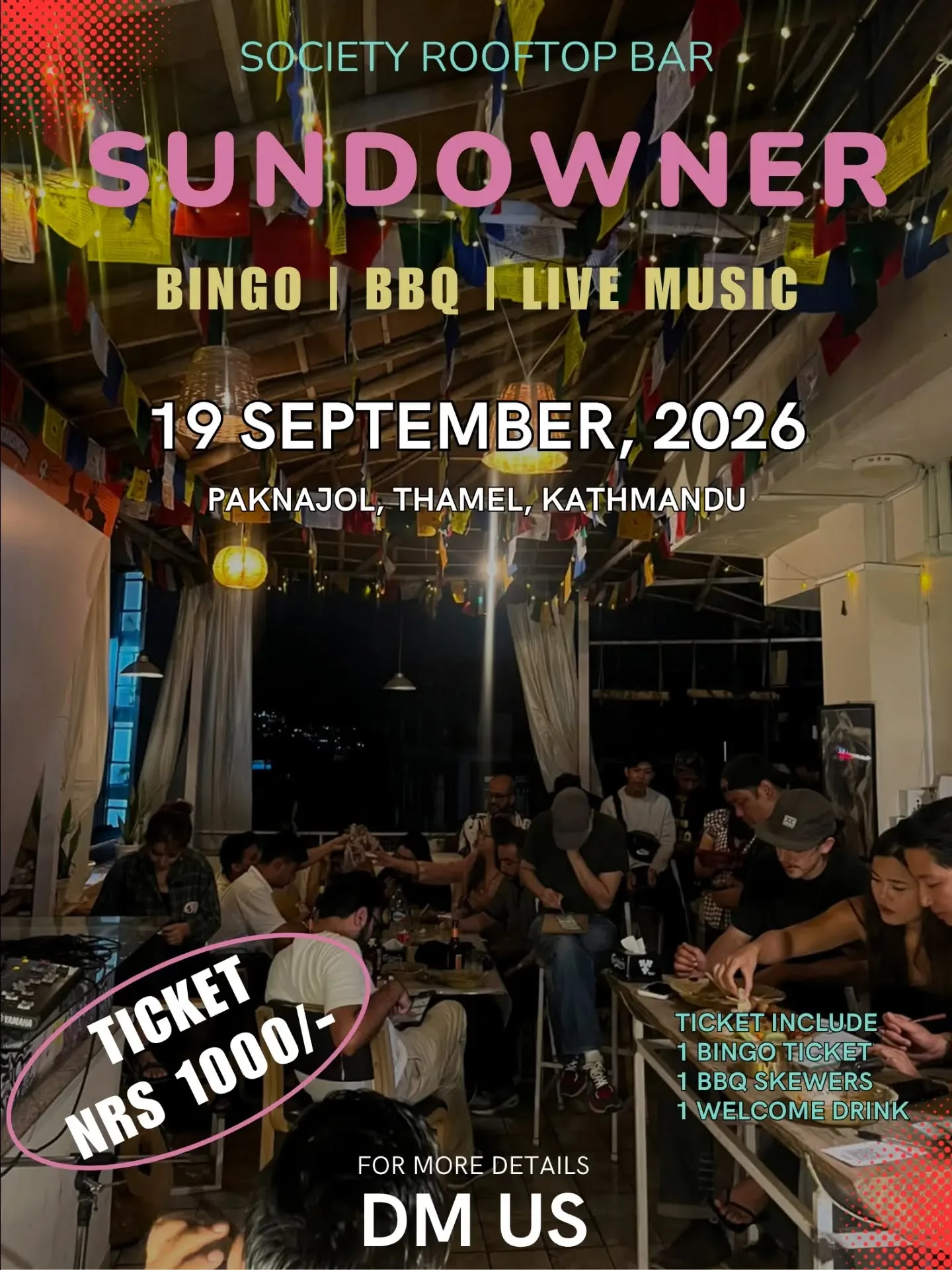 Sundowner | Bingo | BBQ | Live Music poster