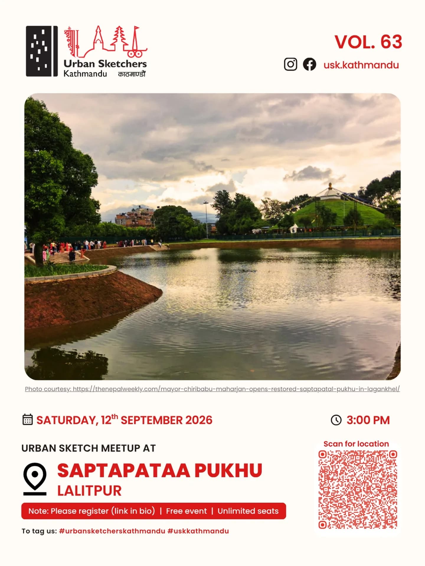 Urban Sketch Meetup poster