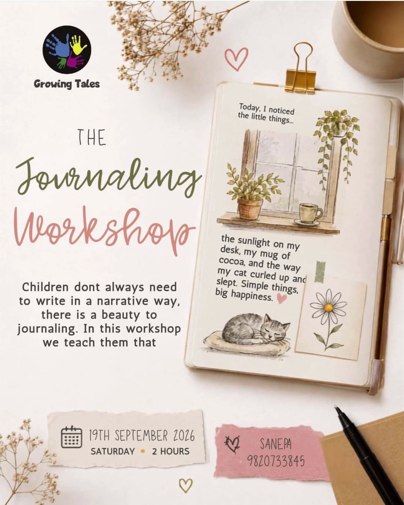 The Journaling Workshop poster