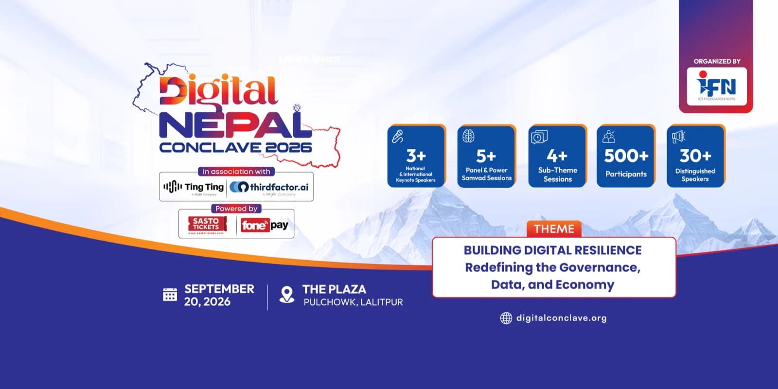 Digital Nepal Conclave 2026 | Building Digital Resilience in Nepal poster