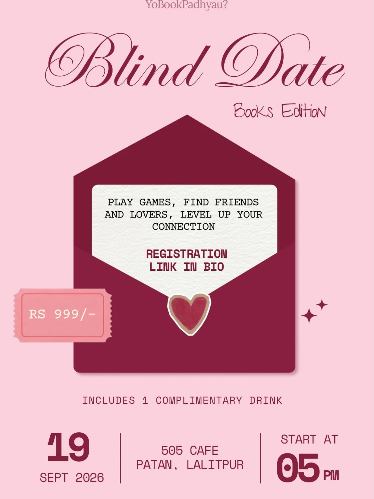 Bookish Blind Date Event poster