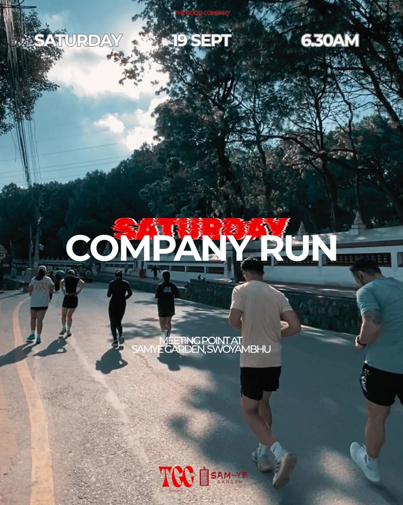 Saturday Company Run poster