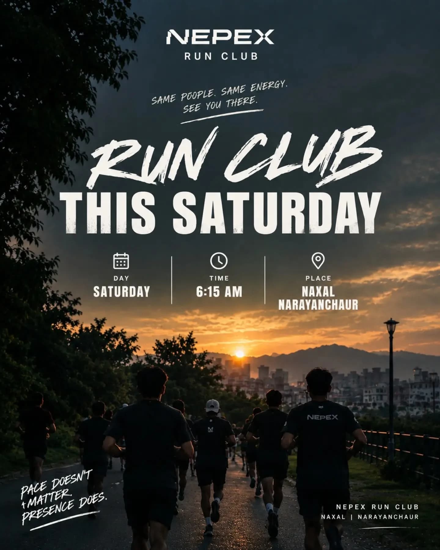 Nepex Run Club poster