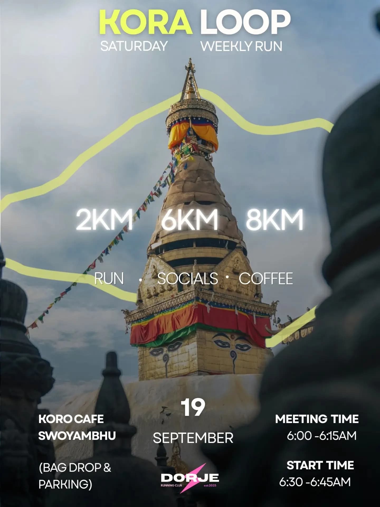 Kora Loop – DORJE Run Club #20 poster