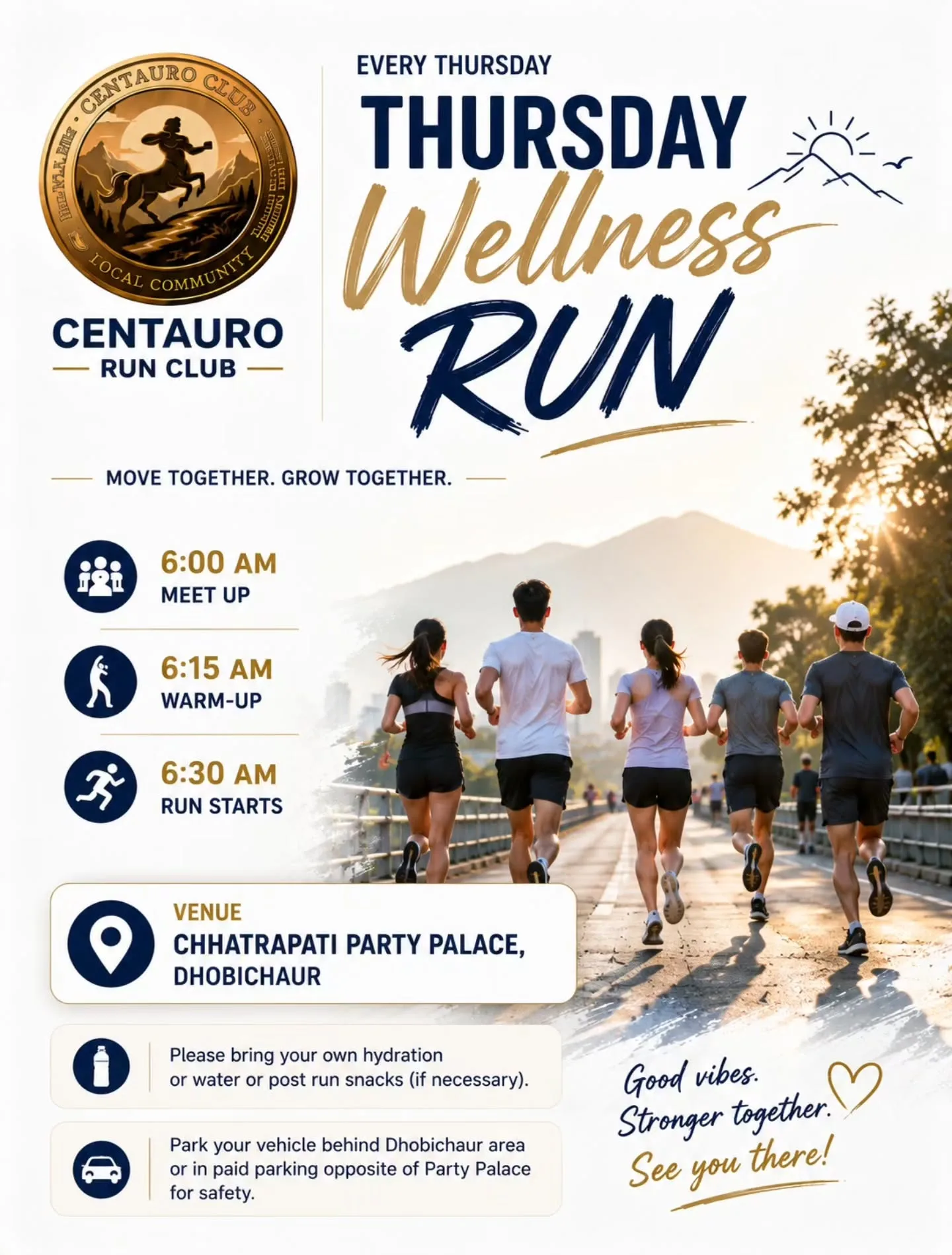 Thursday Wellness Run – Centauro Run Club poster