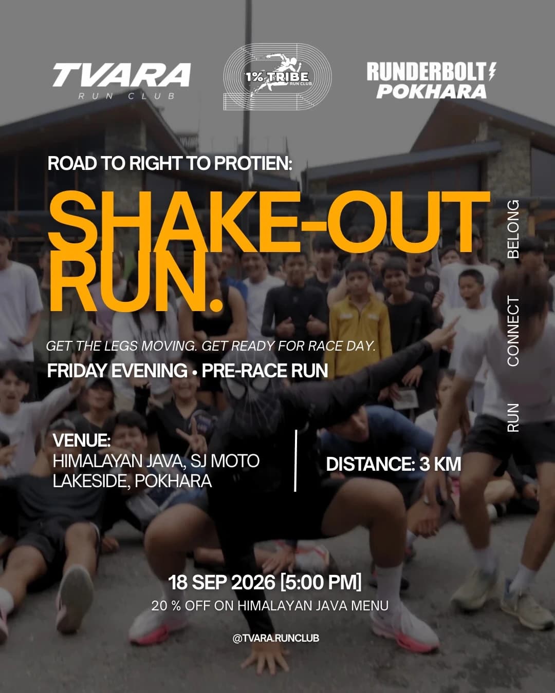 Road to Right to Protein: Shake Out Run poster