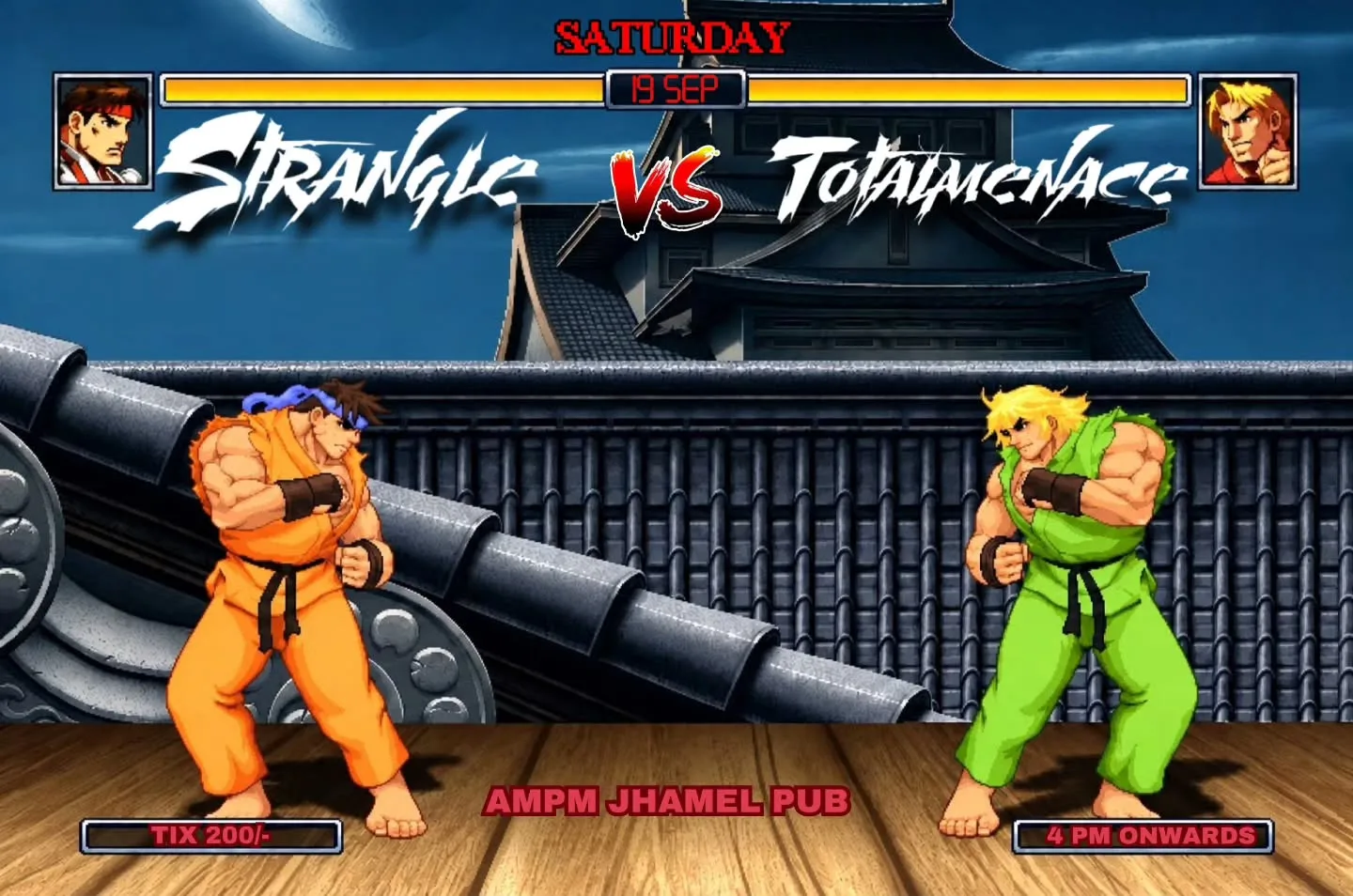 Strangle vs Total Menace poster