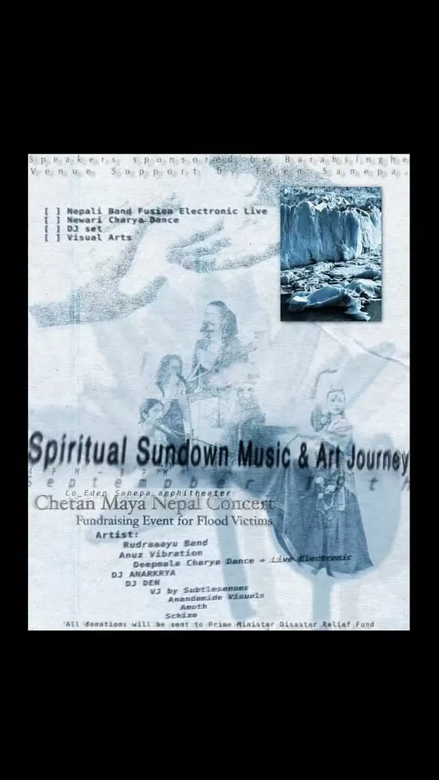 Spiritual Sundown: A Musical Art Journey - Chetan Maya Nepal Concert poster
