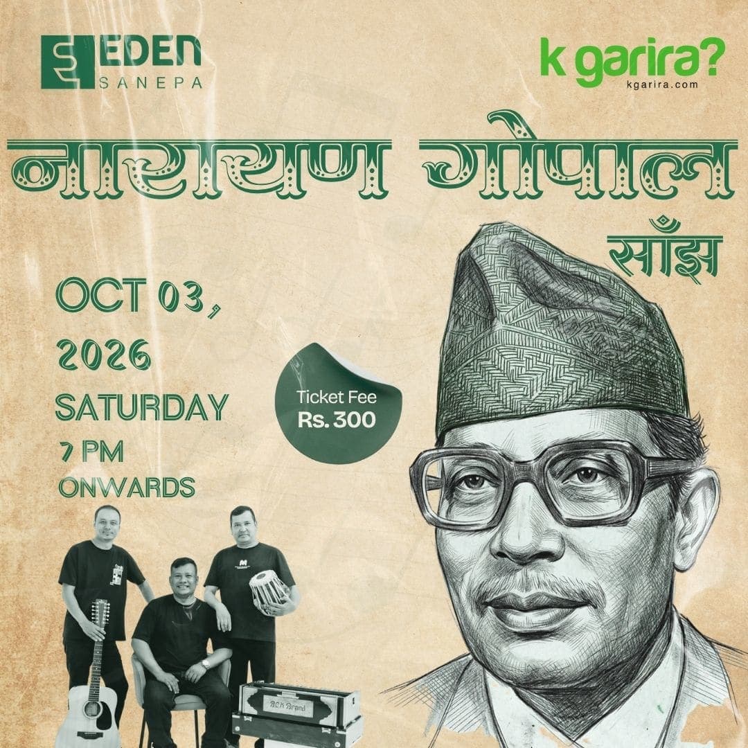 Narayan Gopal Sanjh at Eden Sanepa Ft. Indreni poster