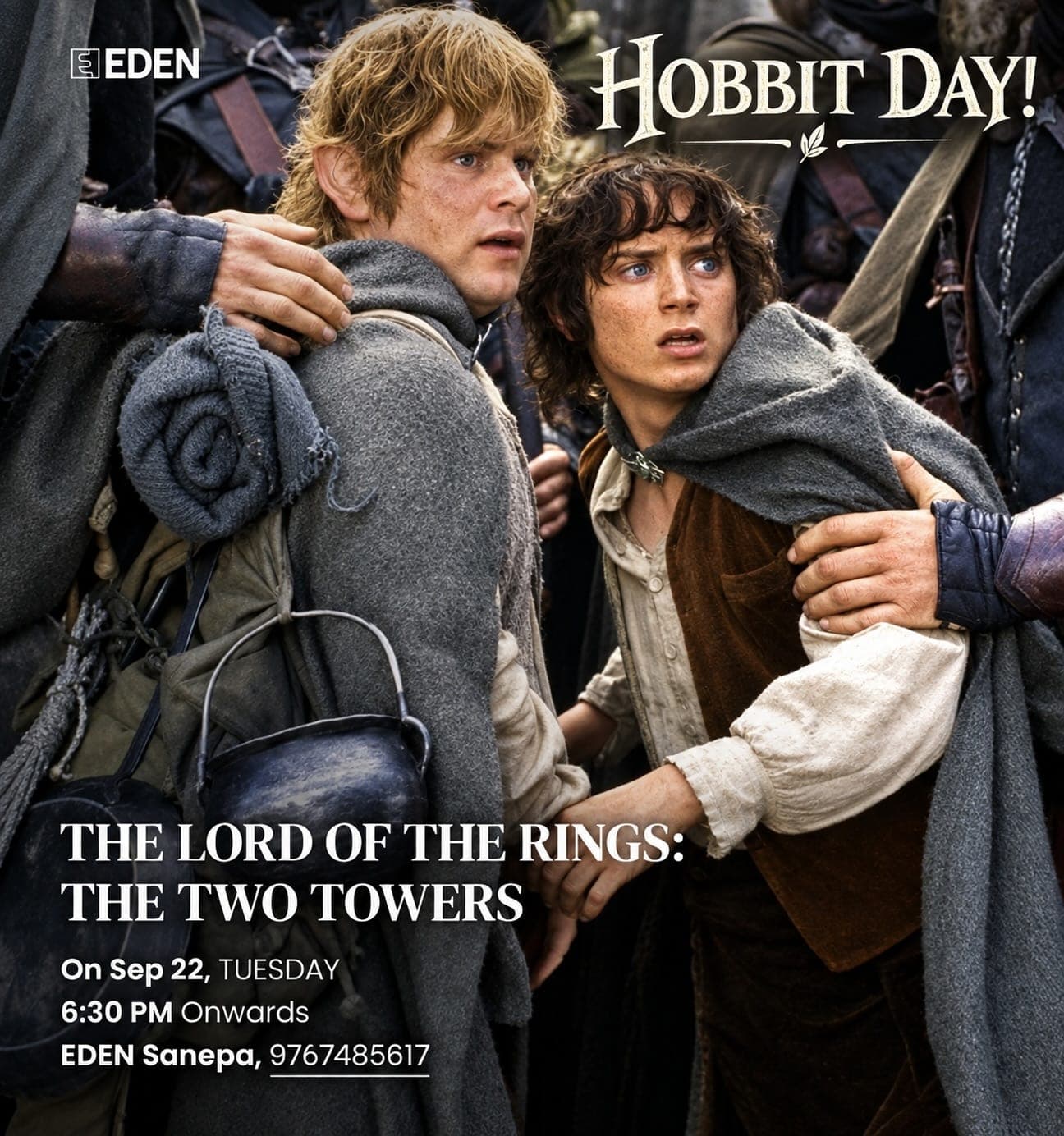 The Lord of the Rings: The Two Towers – Hobbit Day Screening poster