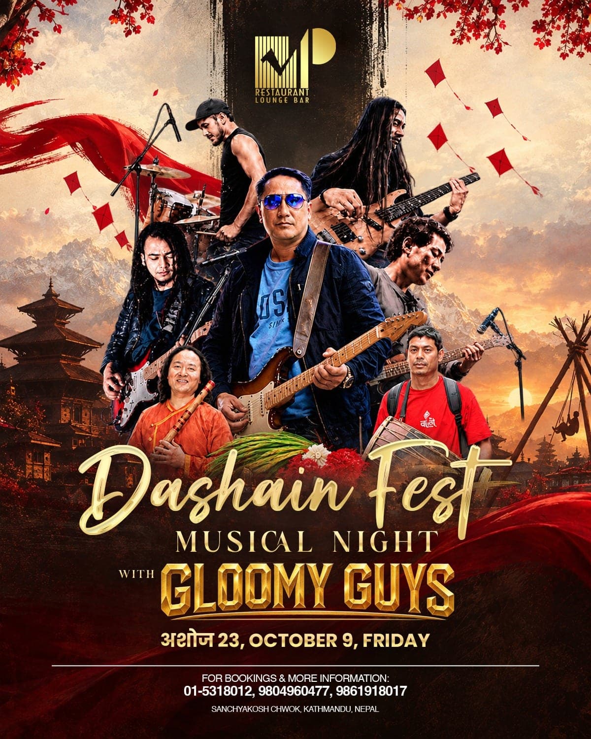 Dashain Fest – Musical Night with Gloomy Guys poster