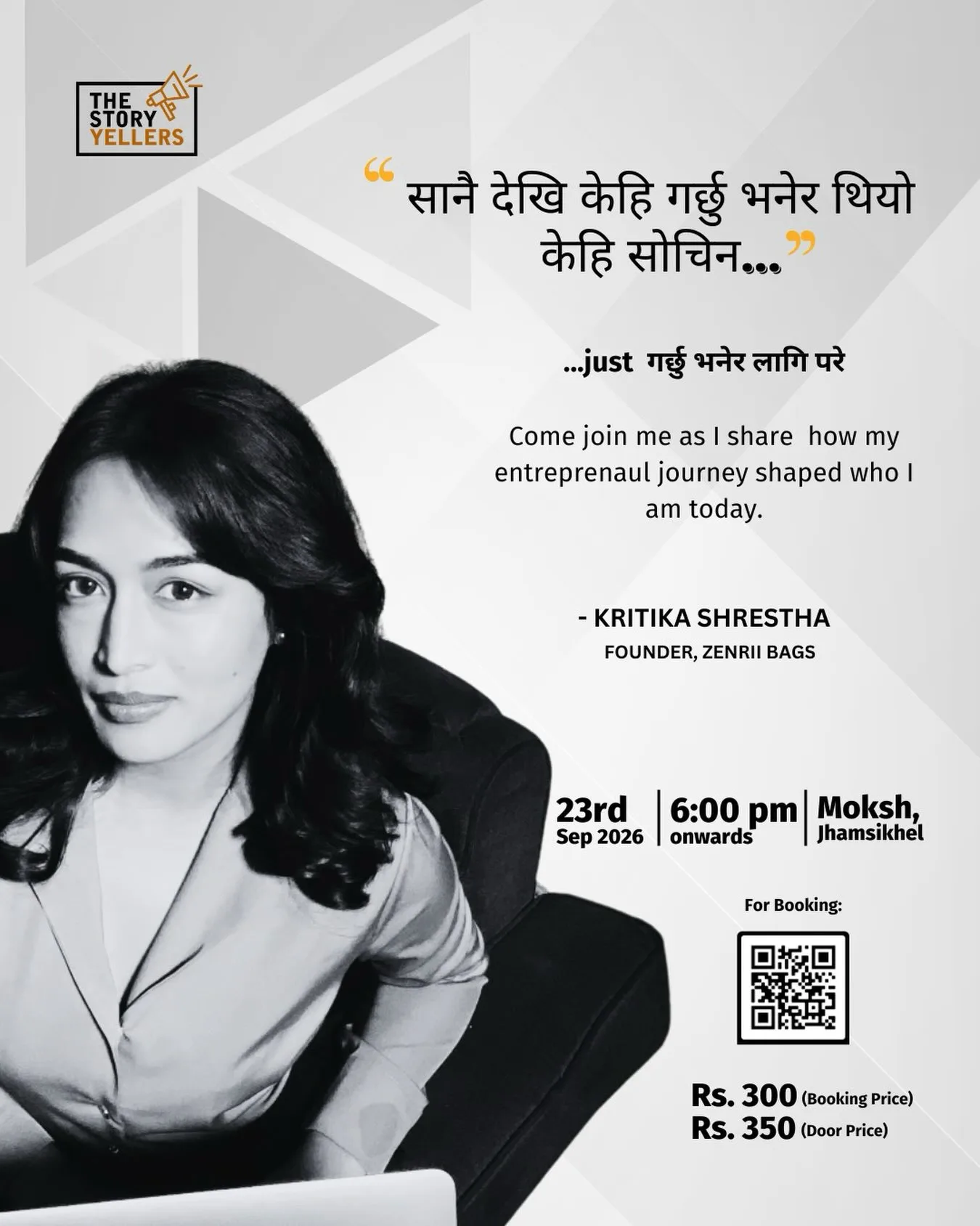The Storyyellers Session 66 - Kritika Shrestha poster