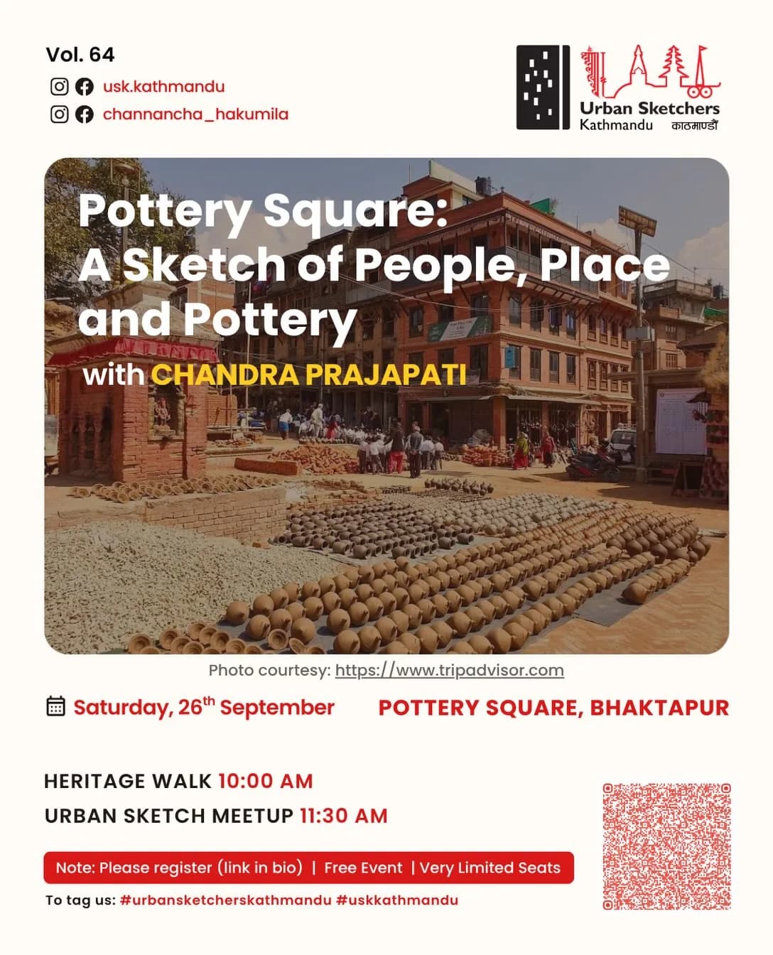 USK Vol. 64 - Pottery Square: A Sketch of People, Place and Pottery poster