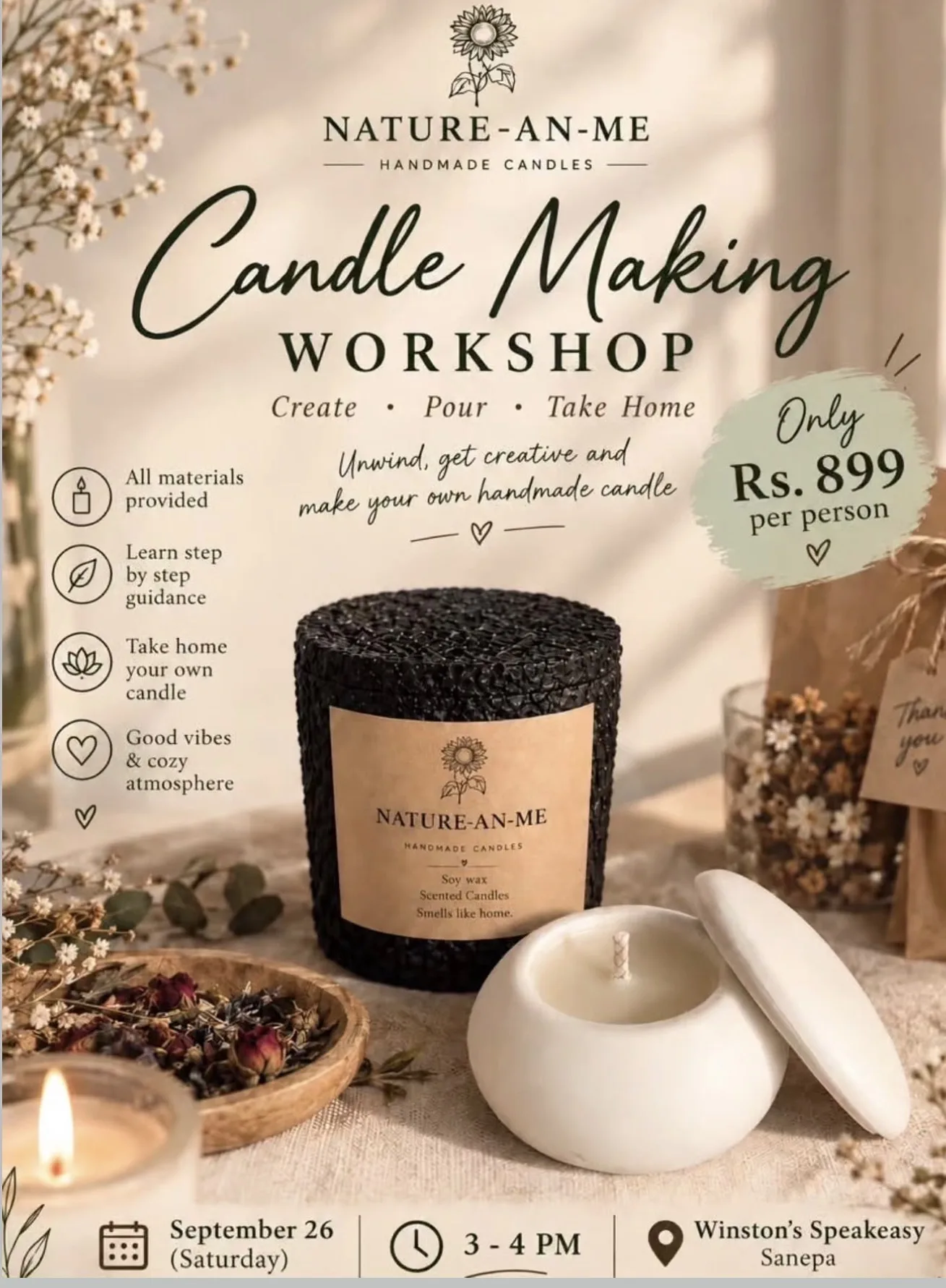 Candle Making Workshop poster