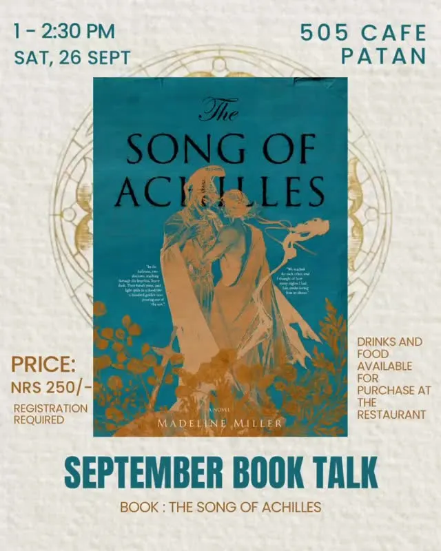 September Book Talk: The Song of Achilles poster