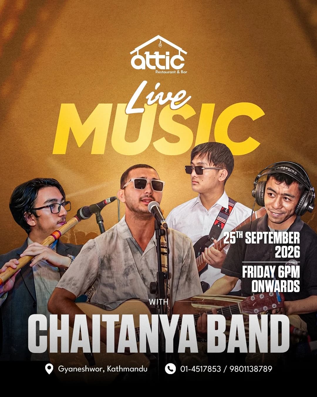 Live Music with Chaitanya Band poster