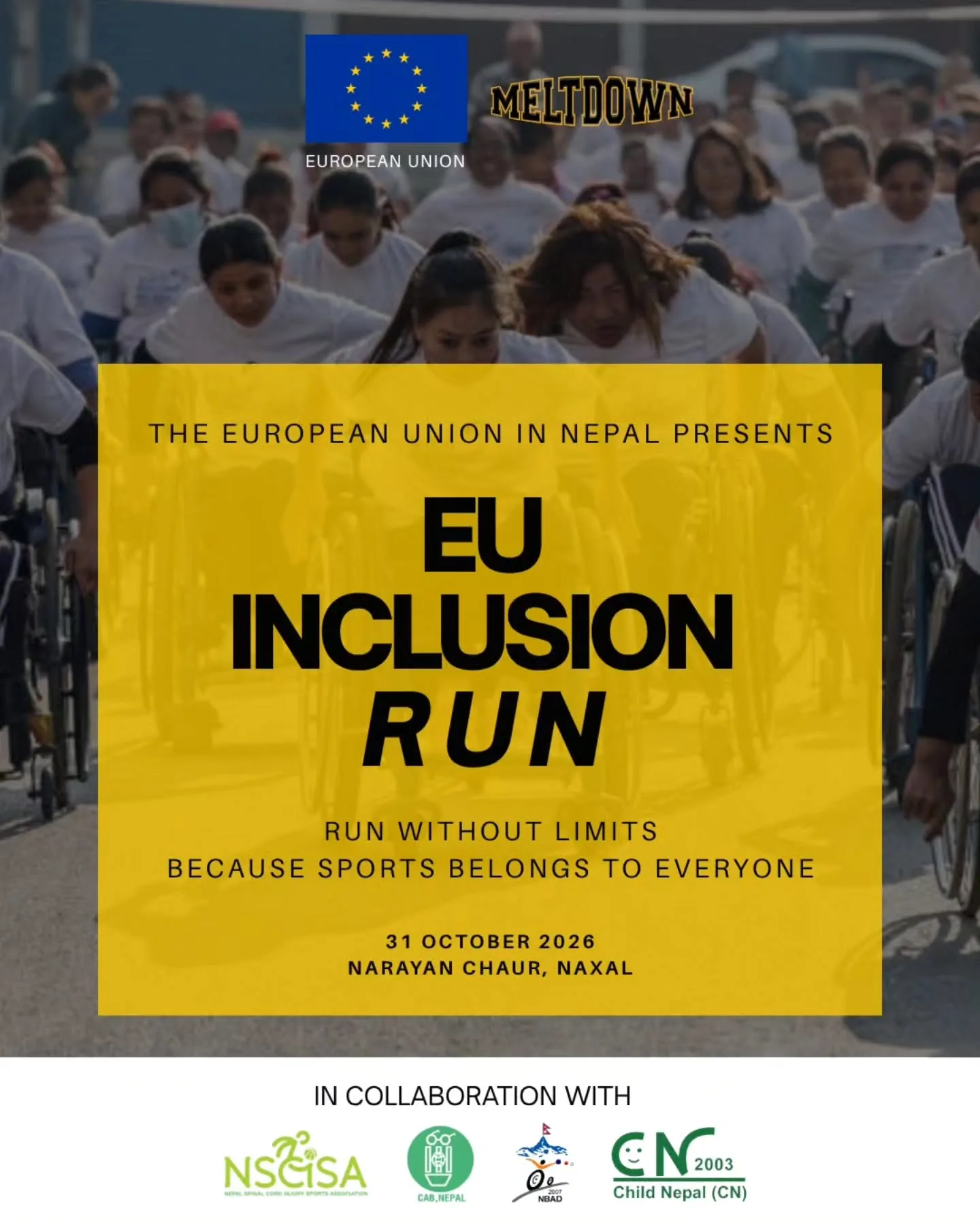 EU Inclusion Run poster
