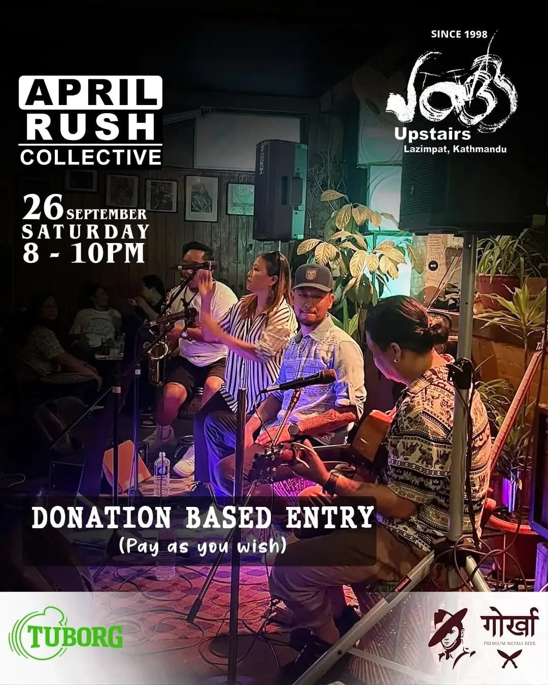 April Rush Collective – Acoustic Jam at Jazz Upstairs poster