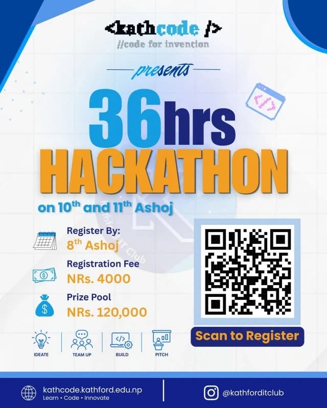KathCode 2.0 Hackathon poster