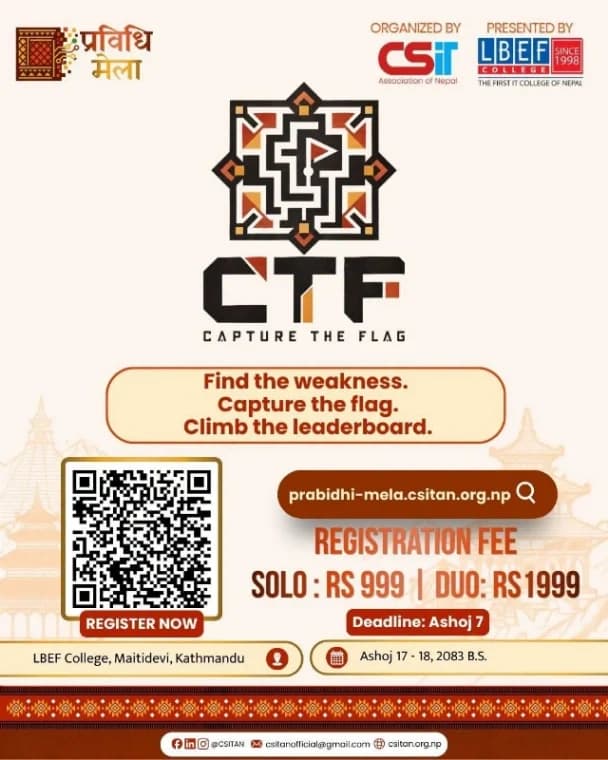 Capture The Flag (CTF) | Prabidhi Mela poster