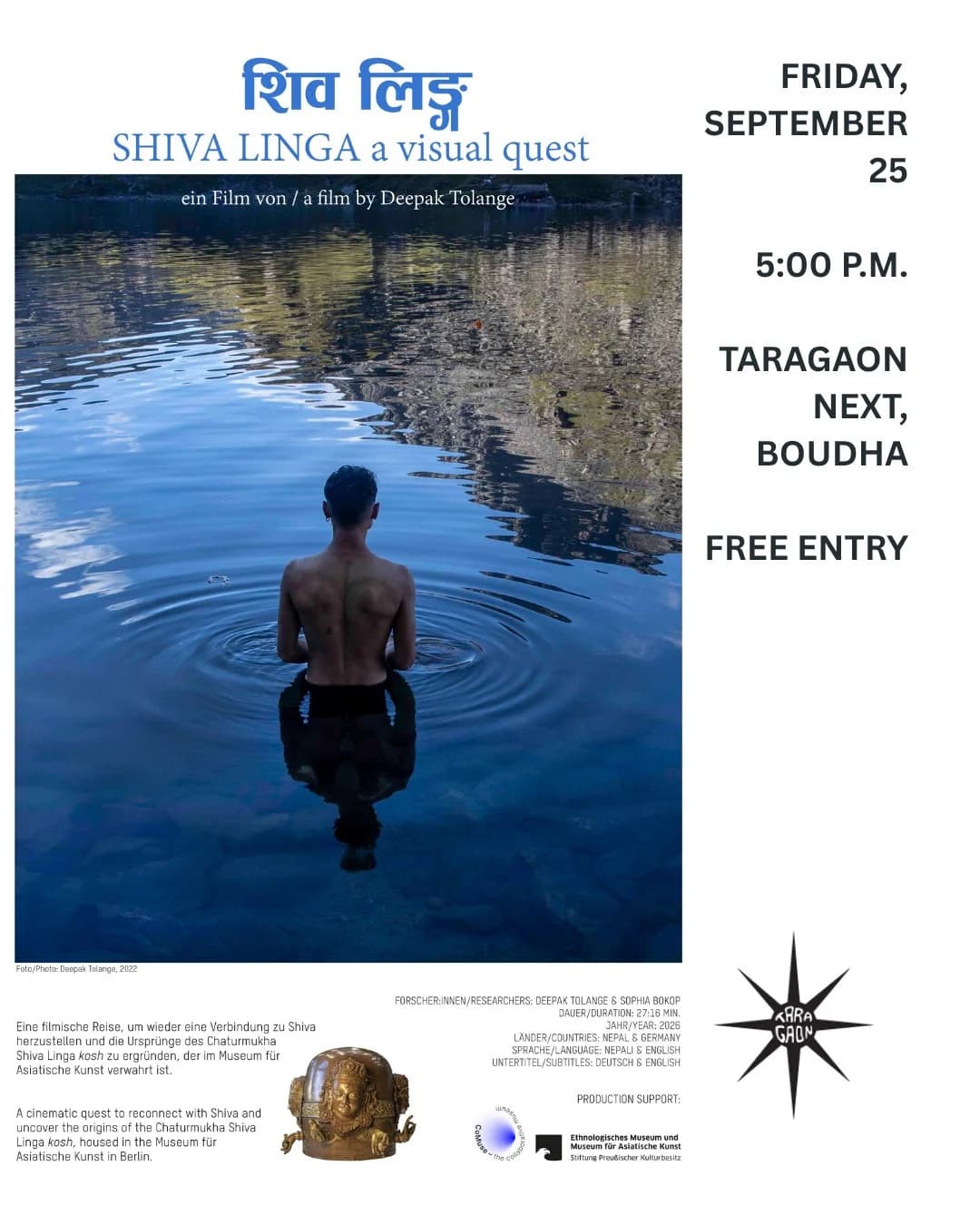 Film Screening at Taragaon Next: Have You Seen My Gods? + Shiva Linga: A Visual Quest poster