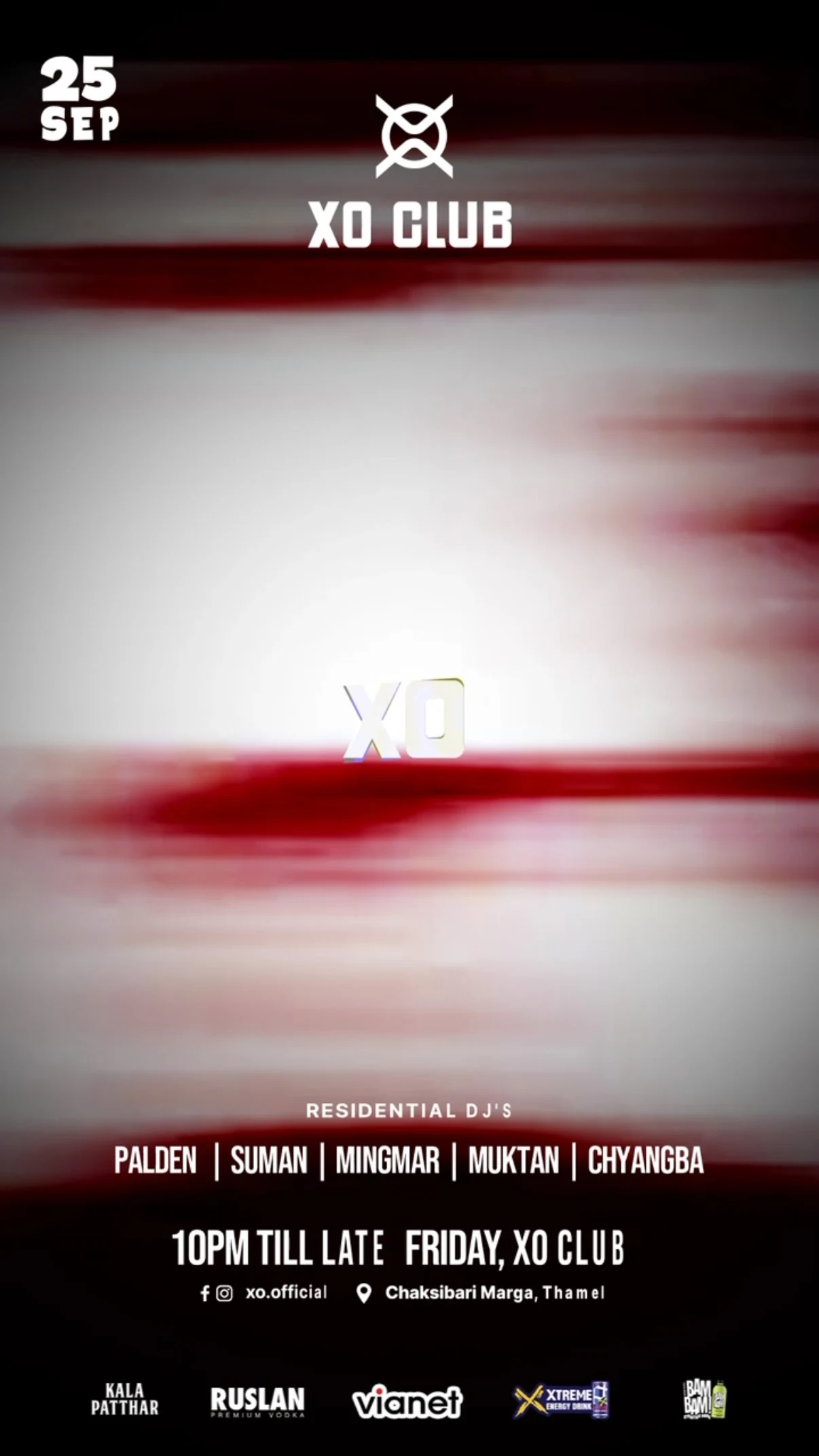 Friday Night at XO Club - Resident DJs poster
