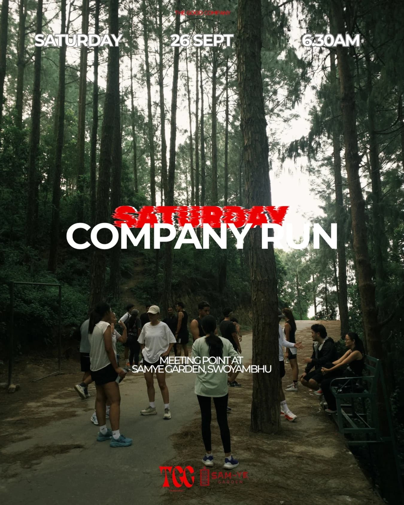 Saturday Company Run poster