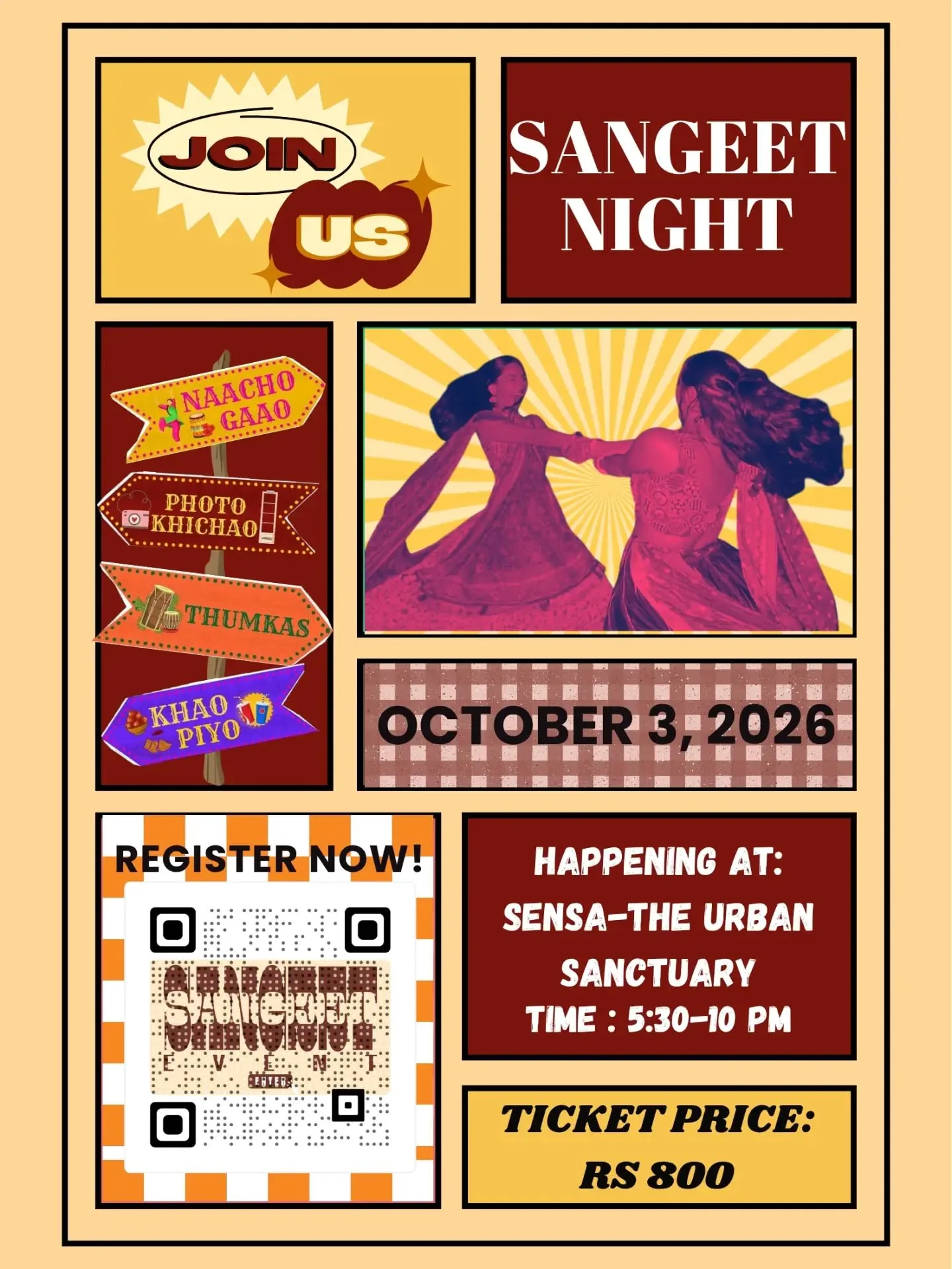 Sangeet Night at Sensa poster