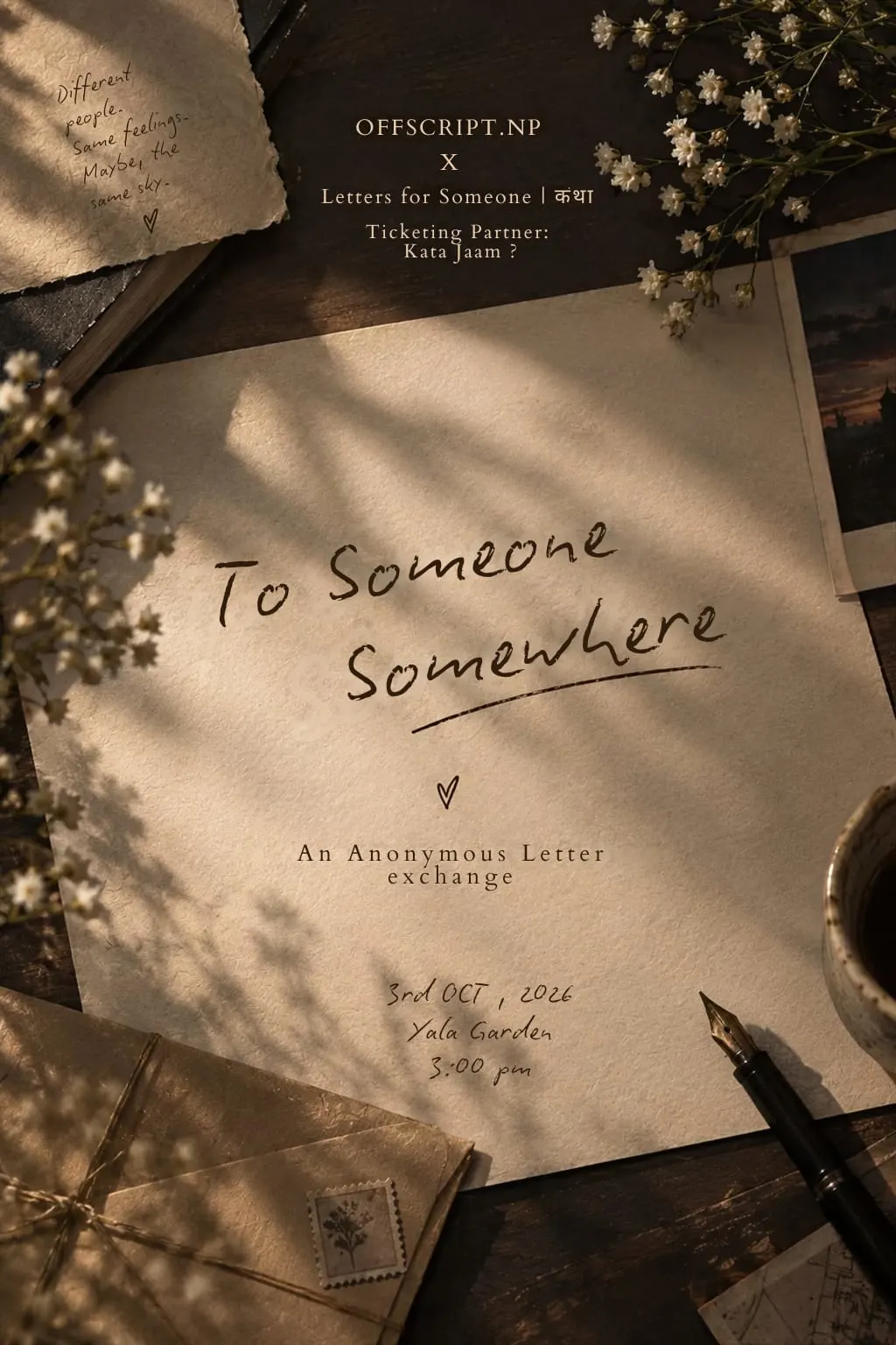 TO SOMEONE, SOMEWHERE poster