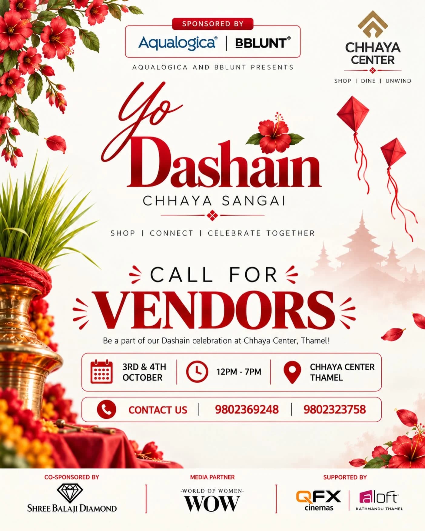 Yo Dashain Chhaya Sangai — Dashain Fair at Chhaya Center poster