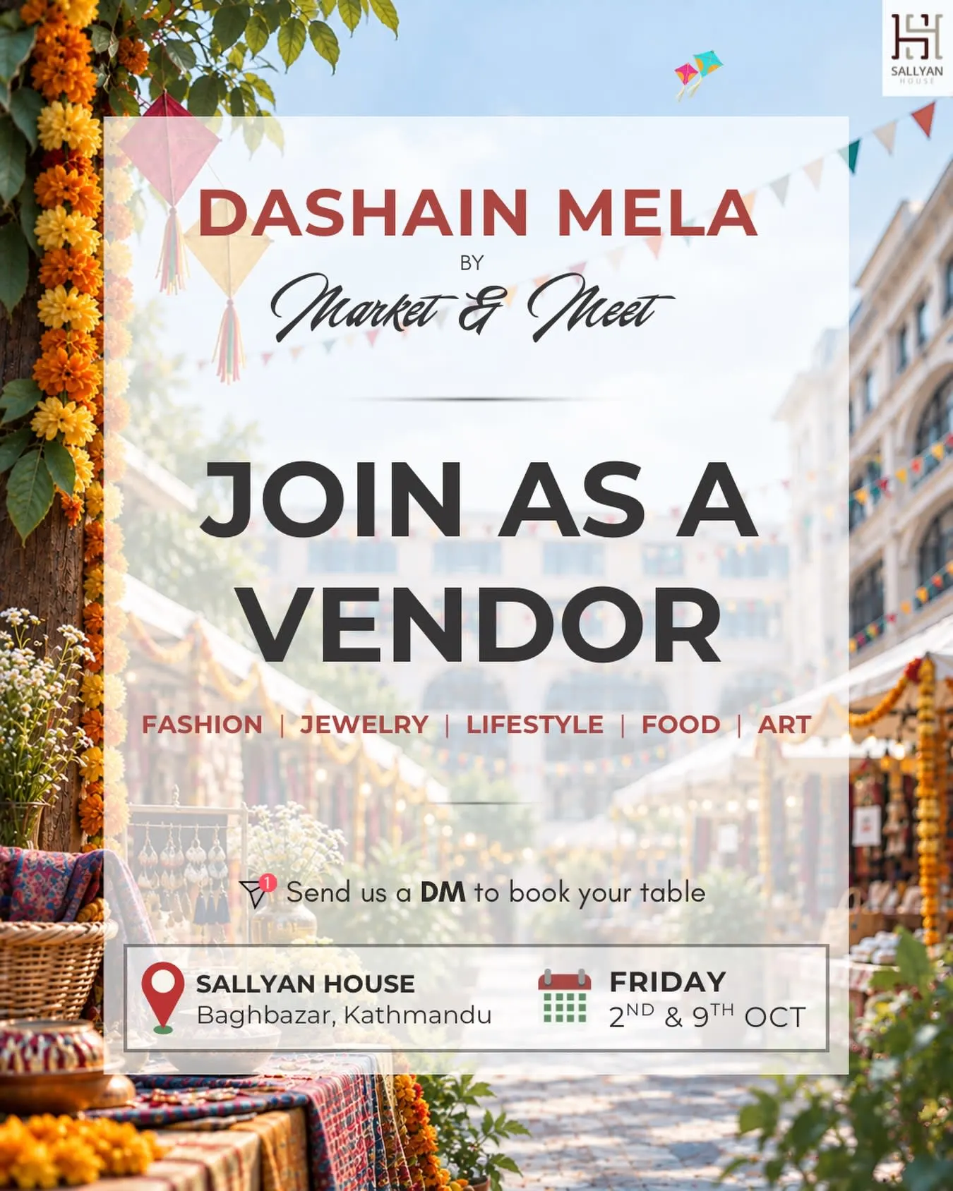 Festive Friday Dashain Mela at Sallyan House poster