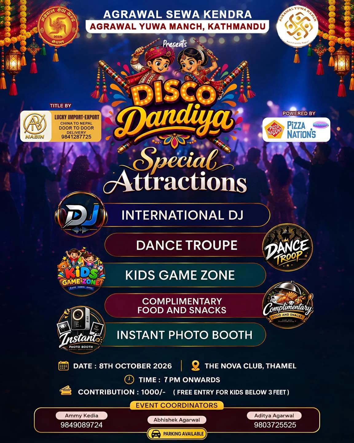 Disco Dandiya 2026 at Club Nova poster