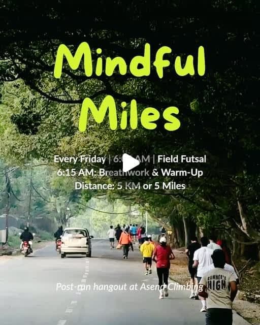 Mindful Miles by RT100 Run Club poster