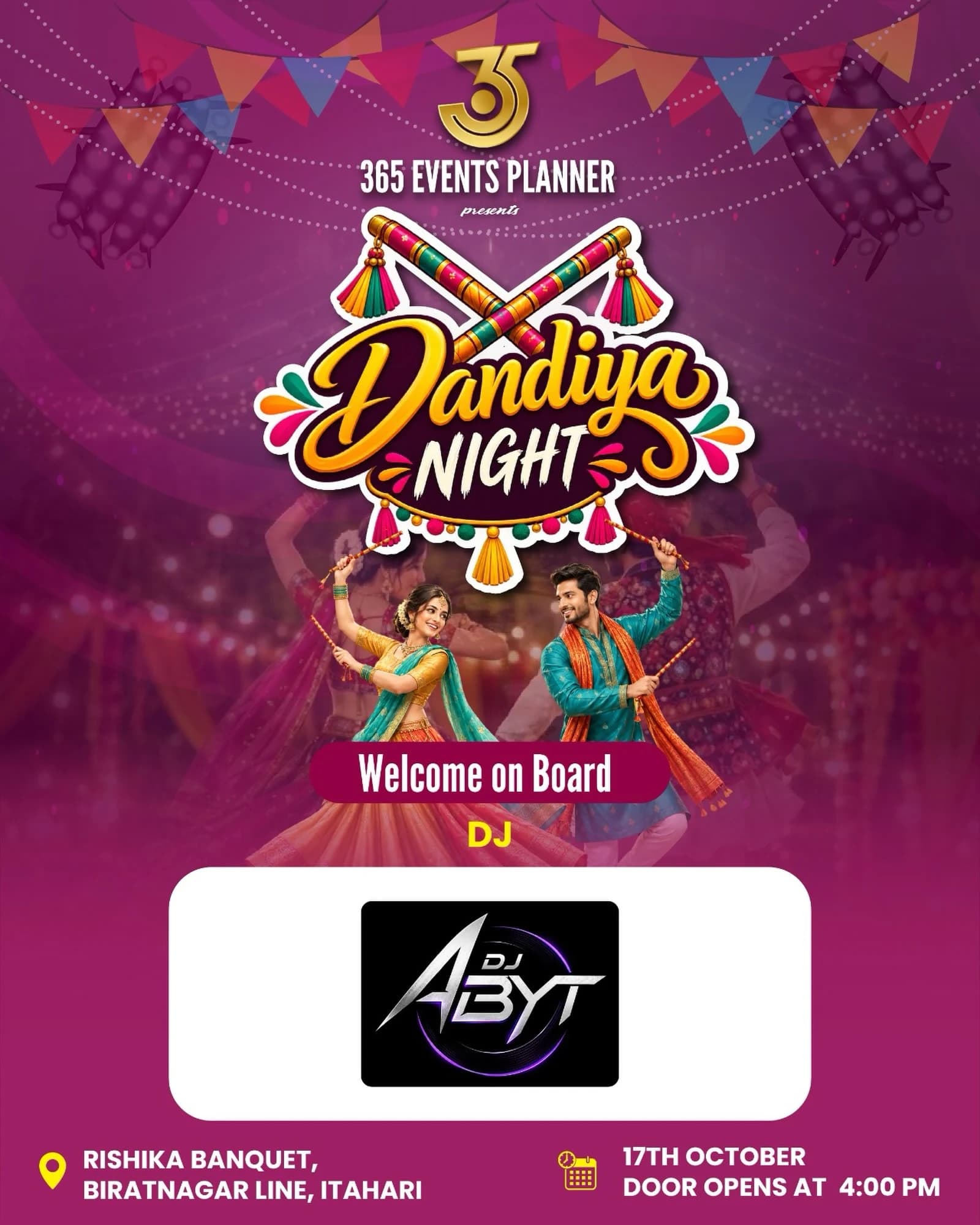 Dandiya Night 2026 — Itahari poster