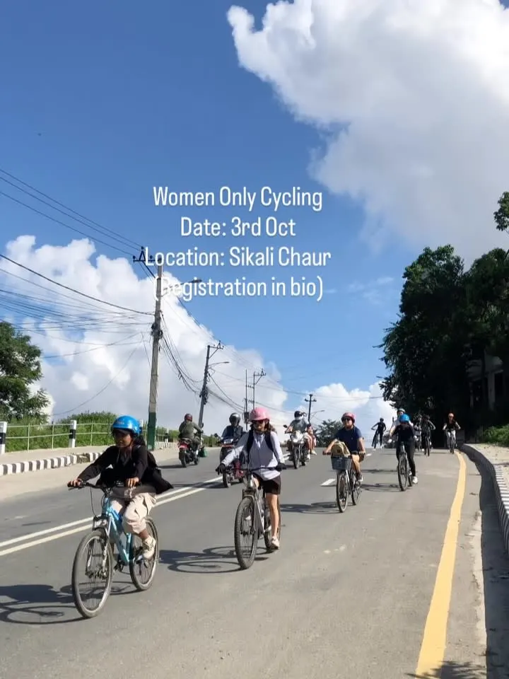 GirlsWalk Women-Only Cycling to Sikali (Sano Khokana) poster