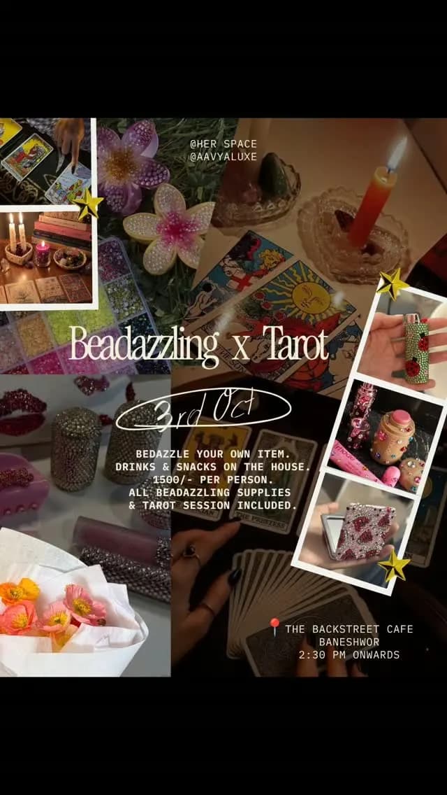 Beadazzling x Tarot poster