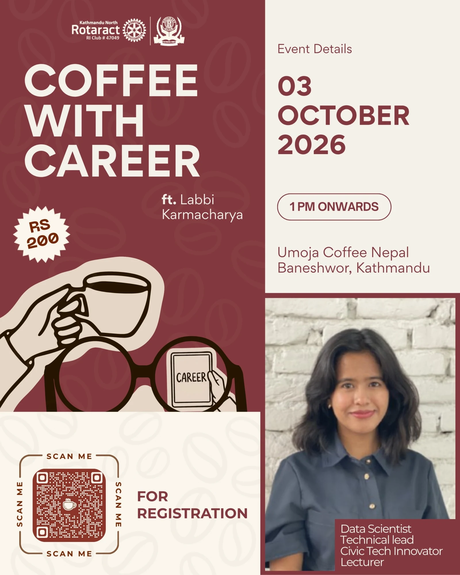Coffee with Career ft. Labbi Karmacharya poster