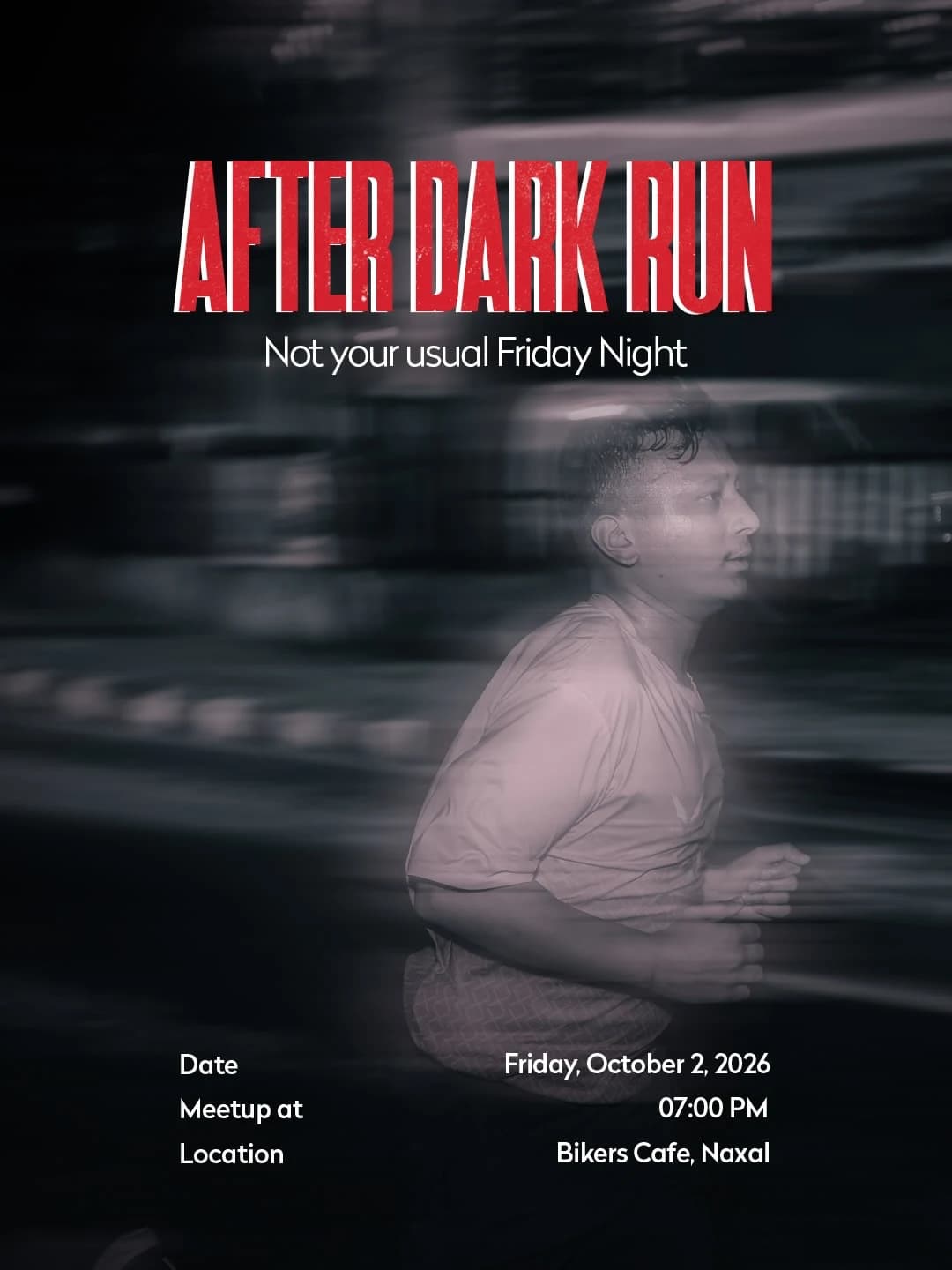 After Dark Run: Peak Fridays with Peak Runners Club poster