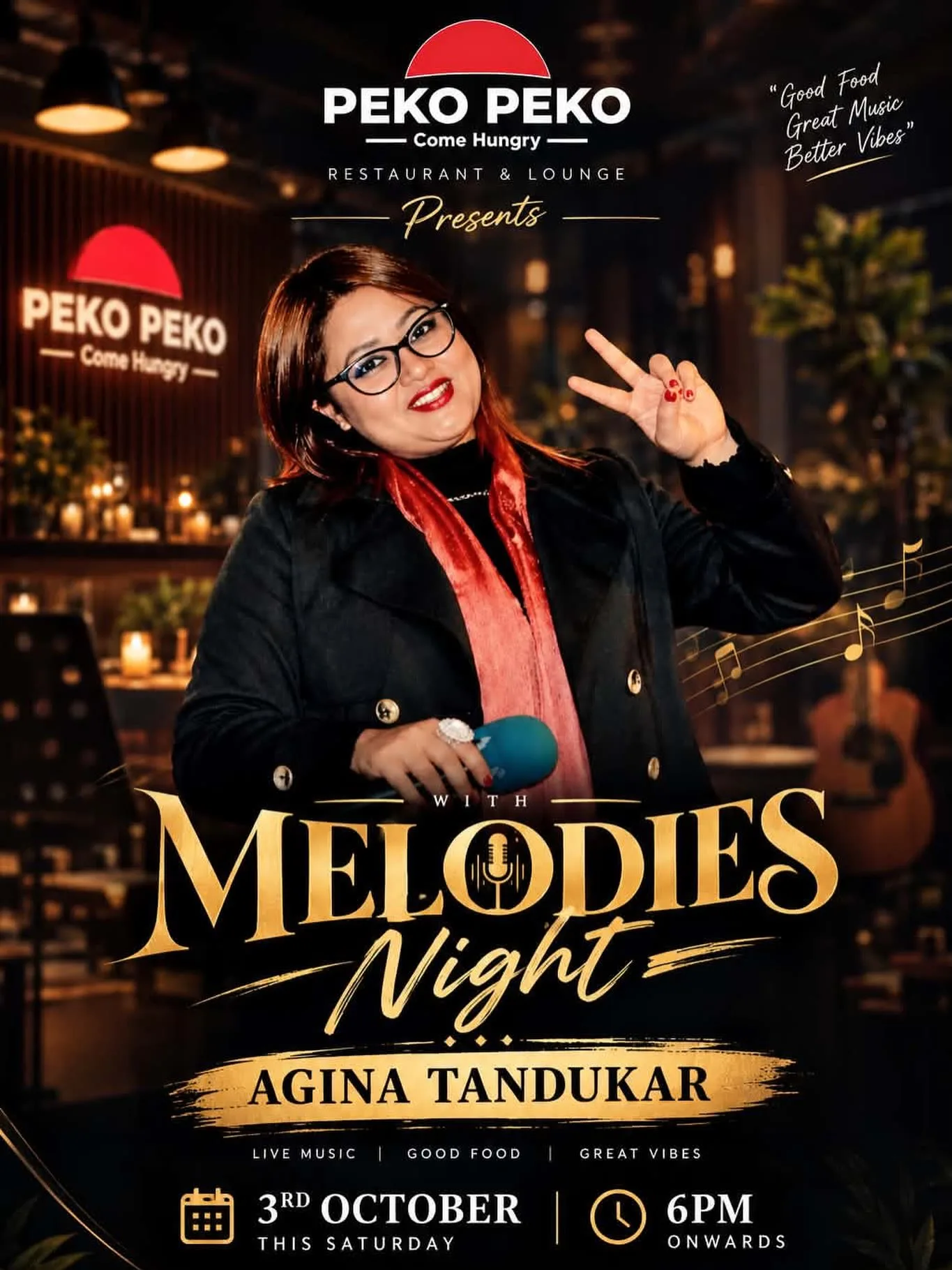 Melodies Night with Agina Tandukar at Peko Peko poster